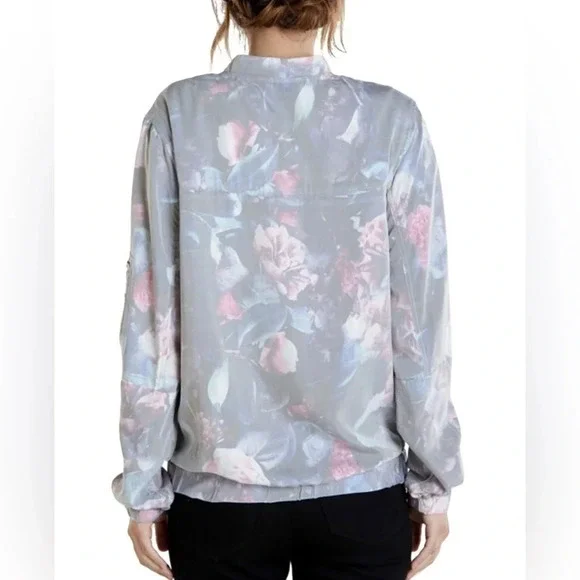 OBEY Maven Floral Bomber Lightweight Jacket - size S - Picture 2 of 10